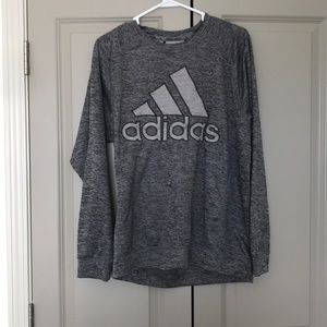 Adidas gray crewneck
